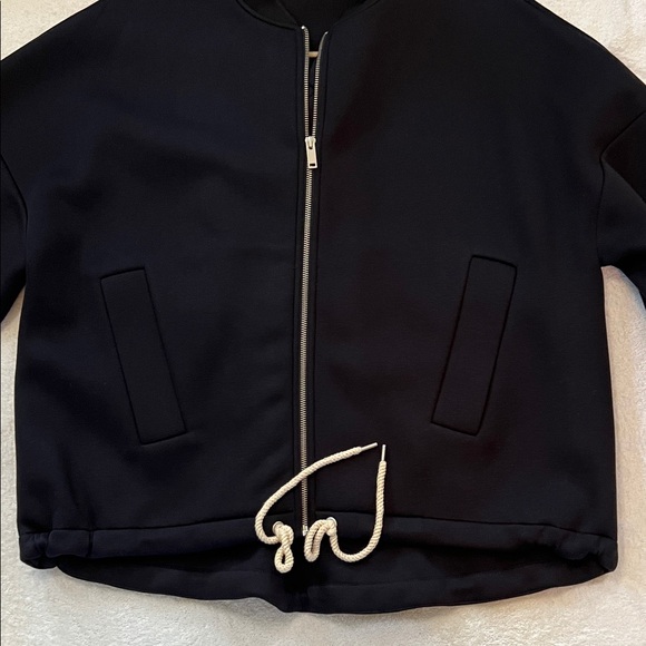 COS Women’s Zip-Up Navy Jacket, Size M - Picture 4 of 10